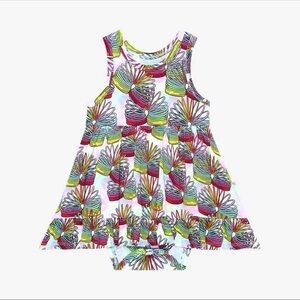 Posh peanut totally nineties racerback bodysuit dress 3-6 months NIB